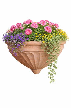 Pot mural décoré en terre cuite Impruneta – élégance classique et artisanat toscan